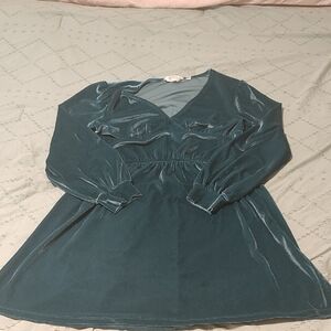 Candace Cameron Bure Teal Formal Kids Dress